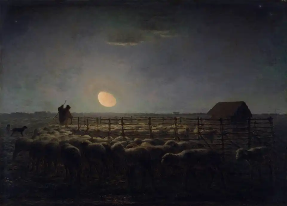 The Sheepfold (Moonlight)